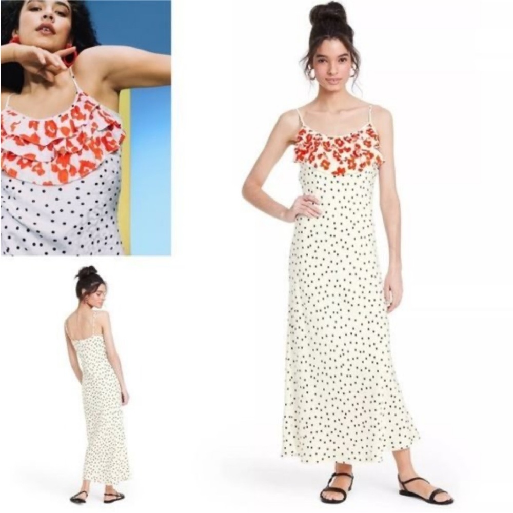 Rixo x Target Floral and Polka Dot Maxi Dress